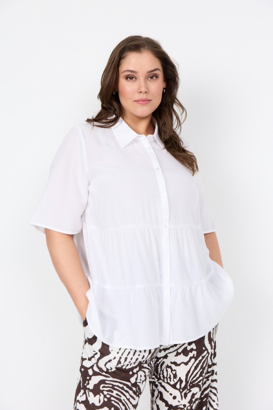 Curvy Wacrista 4 Skjorte Hvid
